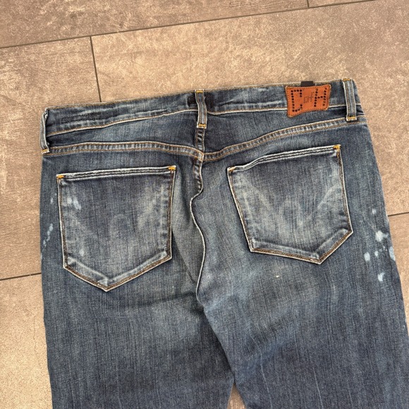 Citizens of Humanity Dylan Jeans‎ Womens 29 Dark Wash Distressed Relaxed Fit - Picture 5 of 8